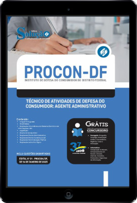 Apostila PROCON-DF em PDF - Técnico de Atividades de Defesa do Consumidor: Agente Administrativo - Imagem 1