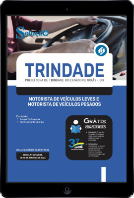 Apostila Prefeitura de Trindade - GO em PDF - Motorista de Veículos Leves e Motorista de Veículos Pesados - Imagem 1