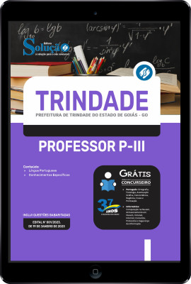 Apostila Prefeitura de Trindade - GO em PDF - Professor P-III - Imagem 1