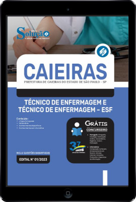 Apostila Prefeitura de Caieiras - SP em PDF - Técnico de Enfermagem e Técnico de Enfermagem - ESF - Imagem 1