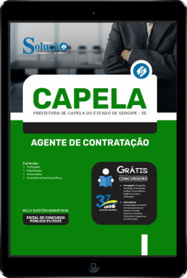 Apostila Prefeitura de Capela - SE em PDF - Agente de Contratação - Imagem 1