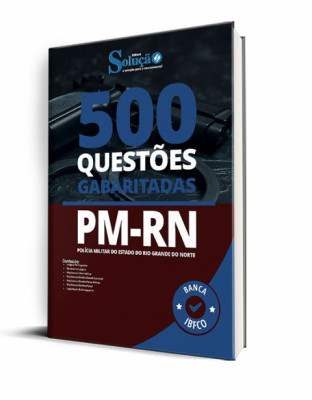 Caderno de Questões PM-RN - 500 Questões Gabaritadas - Imagem 1