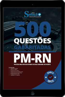 Caderno de Questões PM-RN em PDF - 500 Questões Gabaritadas - Imagem 1