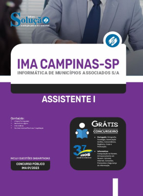 Apostila IMA Campinas - SP - Assistente I - Imagem 3