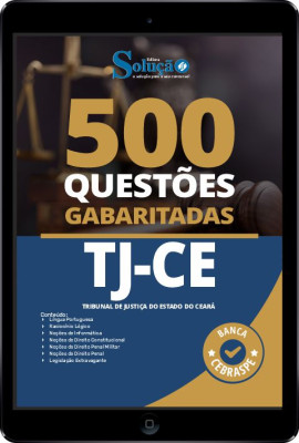 Caderno de Questões TJ-CE em PDF - 500 Questões Gabaritadas - Imagem 1