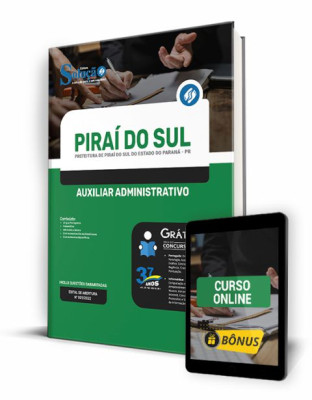 Apostila Prefeitura de Piraí do Sul - PR - Auxiliar Administrativo - Imagem 1