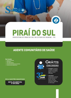 Apostila Prefeitura de Piraí do Sul - PR - Agente Comunitário de Saúde - Imagem 3