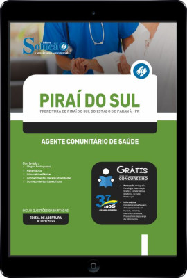 Apostila Prefeitura de Piraí do Sul - PR em PDF - Agente Comunitário de Saúde - Imagem 1