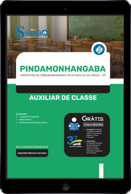 Apostila Prefeitura de Pindamonhangaba - SP em PDF - Auxiliar de Classe - Imagem 1