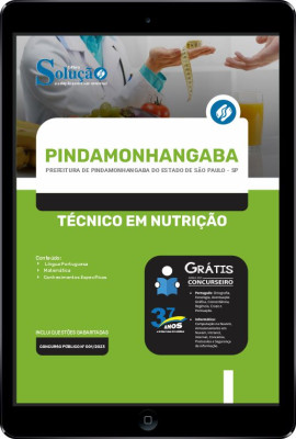 Apostila Prefeitura de Pindamonhangaba - SP em PDF - Técnico em Nutrição - Imagem 1