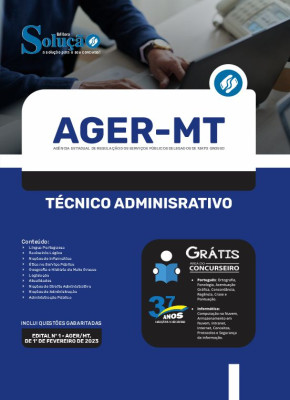 Apostila AGER-MT - Técnico Administrativo - Imagem 3