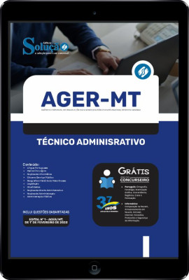 Apostila AGER-MT em PDF - Técnico Administrativo - Imagem 1