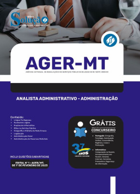 Apostila AGER-MT - Analista Administrativo - Administração - Imagem 3