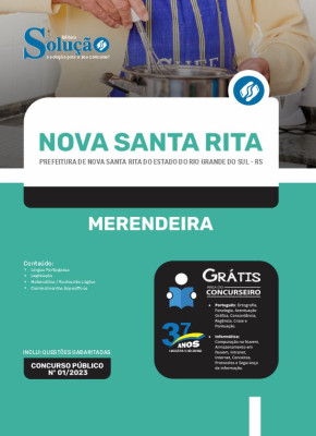 Apostila Prefeitura de Nova Santa Rita - RS - Merendeira - Imagem 3