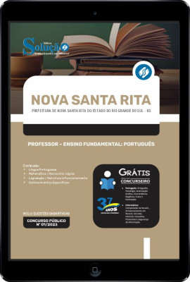 Apostila Prefeitura de Nova Santa Rita - RS em PDF - Professor - Ensino Fundamental: Português - Imagem 1