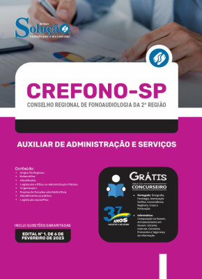 Apostila CREFONO-SP - Auxiliar de Administração e Serviços - Imagem 3