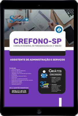 Apostila CREFONO-SP em PDF - Assistente de Administração e Serviços - Imagem 1