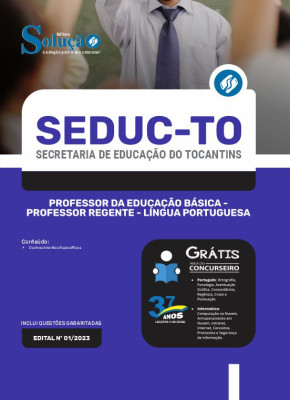 Apostila SEDUC-TO - Professor da Educação Básica - Professor Regente - Língua Portuguesa - Imagem 3