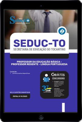 Apostila SEDUC-TO em PDF - Professor da Educação Básica - Professor Regente - Língua Portuguesa - Imagem 1