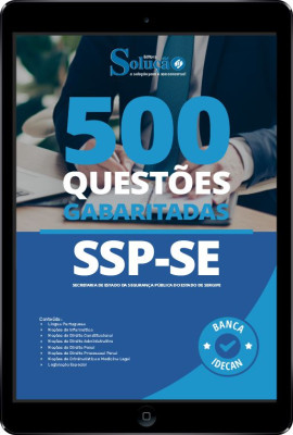 Caderno de Questões SSP-SE em PDF - 500 Questões Gabaritadas - Imagem 1