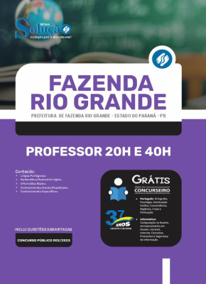 Apostila Prefeitura de Fazenda Rio Grande - PR - Professor 20h e 40h - Imagem 3