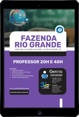 Apostila Prefeitura de Fazenda Rio Grande - PR em PDF - Professor 20h e 40h - Imagem 1