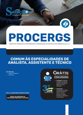 Apostila PROCERGS-RS - Comum às Especialidades de Analista, Assistente e Técnico - Imagem 3