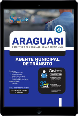 Apostila Prefeitura de Araguari - MG em PDF - Agente Municipal de Trânsito - Imagem 1