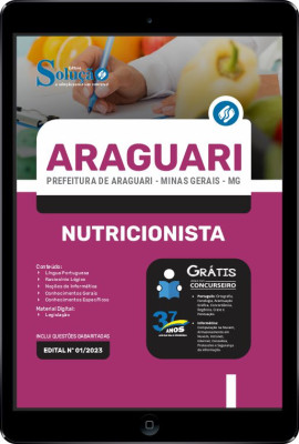 Apostila Prefeitura de Araguari - MG em PDF - Nutricionista - Imagem 1