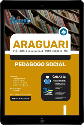 Apostila Prefeitura de Araguari - MG em PDF - Pedagogo Social - Imagem 1