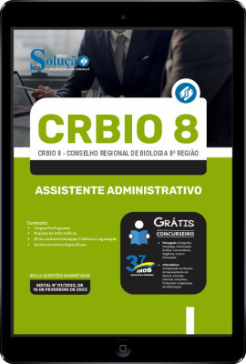 Apostila CRBio 8 em PDF - Assistente Administrativo - Imagem 1