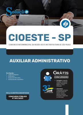 Apostila CIOESTE-SP - Auxiliar Administrativo - Imagem 3