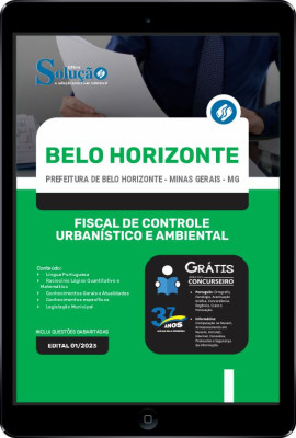 Apostila Prefeitura de Belo Horizonte - MG em PDF - Fiscal de Controle Urbanístico e Ambiental - Imagem 1