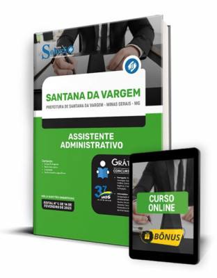 Apostila Prefeitura de Santana da Vargem - MG - Assistente Administrativo - Imagem 1