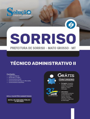 Apostila Prefeitura de Sorriso - MT - Técnico Administrativo II - Imagem 3