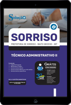 Apostila Prefeitura de Sorriso - MT em PDF - Técnico Administrativo II - Imagem 1