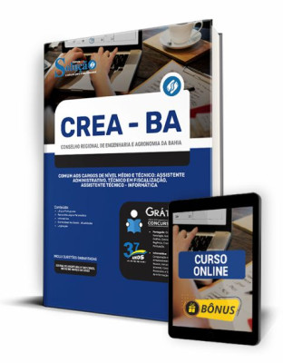 Apostila CREA-BA - Comum aos Cargos de Nível Médio e Técnico: Assistente Administrativo, Técnico em Fiscalização e Assistente Técnico - Informática - Imagem 1