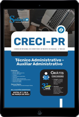 Apostila CRECI-PR em PDF - Técnico Administrativo - Auxiliar Administrativo - Imagem 1