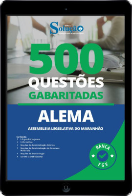 Caderno de Questões ALEMA em PDF - 500 Questões Gabaritadas - Imagem 1