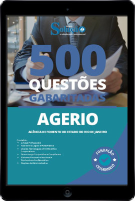 Caderno de Questões AgeRio em PDF - 500 Questões Gabaritadas - Imagem 1