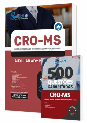 Combo Impresso CRO-MS - Auxiliar Administrativo - Imagem 1