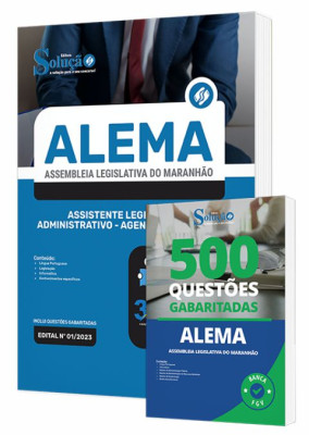 Combo Impresso ALEMA - Assistente Legislativo Administrativo - Agente Legislativo - Imagem 1