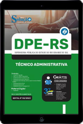 Apostila DPE-RS em PDF - Técnico Administrativa - Imagem 1