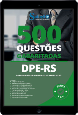 Caderno de Questões DPE-RS em PDF - 500 Questões Gabaritadas - Imagem 1