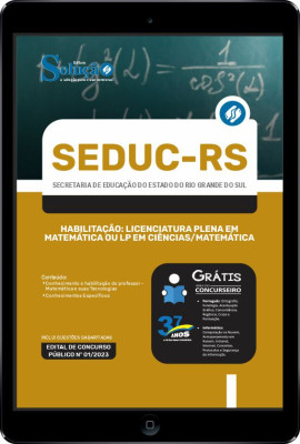 Apostila SEDUC-RS em PDF - Habilitação: Licenciatura Plena em Matemática ou LP em Ciências/Matemática - Imagem 1