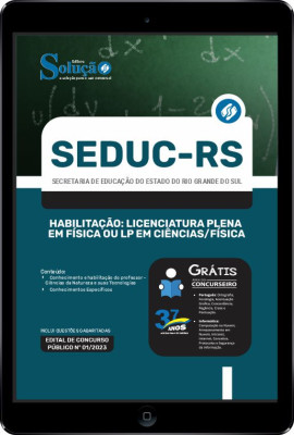 Apostila SEDUC-RS em PDF - Habilitação: Licenciatura Plena em Física ou LP em Ciências/Física - Imagem 1