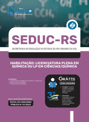 Apostila SEDUC-RS - Habilitação: Licenciatura Plena em Química ou LP em Ciências/Química - Imagem 3