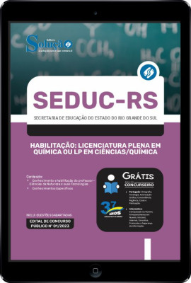 Apostila SEDUC-RS em PDF - Habilitação: Licenciatura Plena em Química ou LP em Ciências/Química - Imagem 1