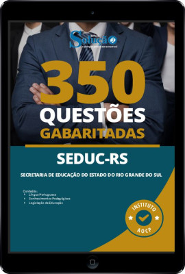 Caderno de Questões SEDUC-RS em PDF - 350 Questões Gabaritadas - Imagem 1