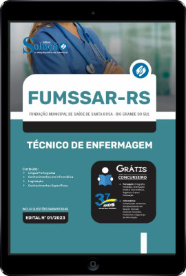 Apostila FUMSSAR-RS em PDF - Técnico de Enfermagem - Imagem 1